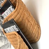 Rattan magazine holder 1970