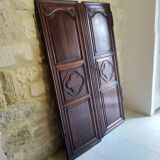 Walnut closet doors