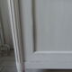 Showcase, old weathered vessel pearl gray, 2 glass doors.