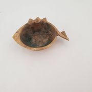 Jacques lauterbach vintage bronze ashtray from the 1960s in the shape of a fish
