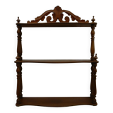 Antique mahogany shelf, 19th century.