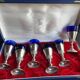 Coffret 6 verres overlay à liqueur - Bristol