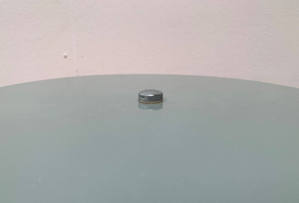 Minimalist table lamp model RV-41 Hungarian mid-century CCCP by Szarvasi Vas-Fémipari, 1960s