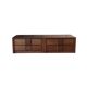 Pair of vintage Scandinavian design modules, bedside table, chest of drawers, sideboard, table.