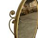 Vintage gold oval wall mirror