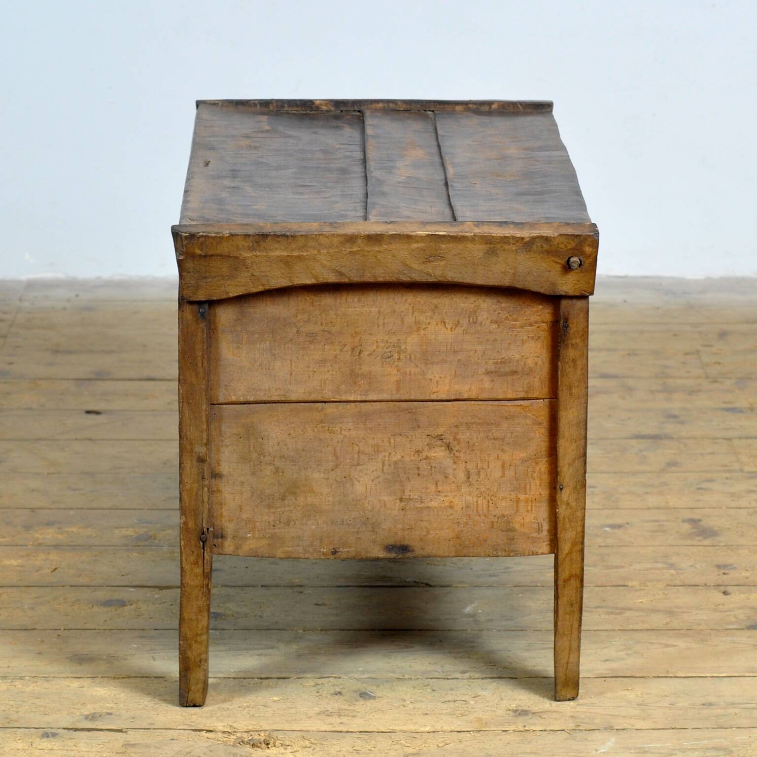 Antique beech shepherd's chest, 1850s