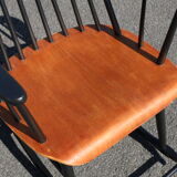 Two colour scandinavian rocking-chair