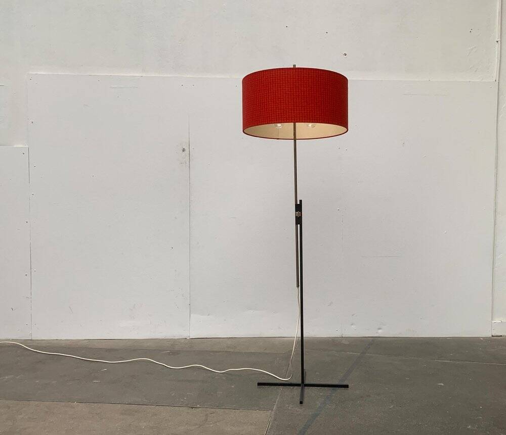 Mid-century German minimalist floor lamp by Kaiser Idell / Kaiser Leuchten.
