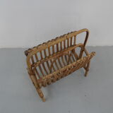 Panier de lecture en bambou vintage
