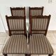 Suite de 4 chaises d'époque EMPIRE