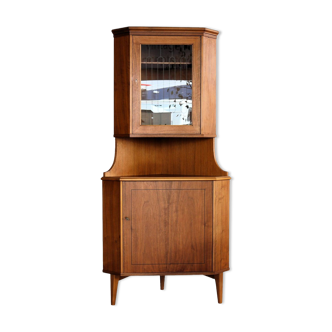 vintage corner cabinet | display cabinet | teak | 60's