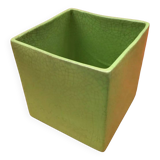 Neon-Green Crackled Effect Ceramic Planter / Decorative Pot