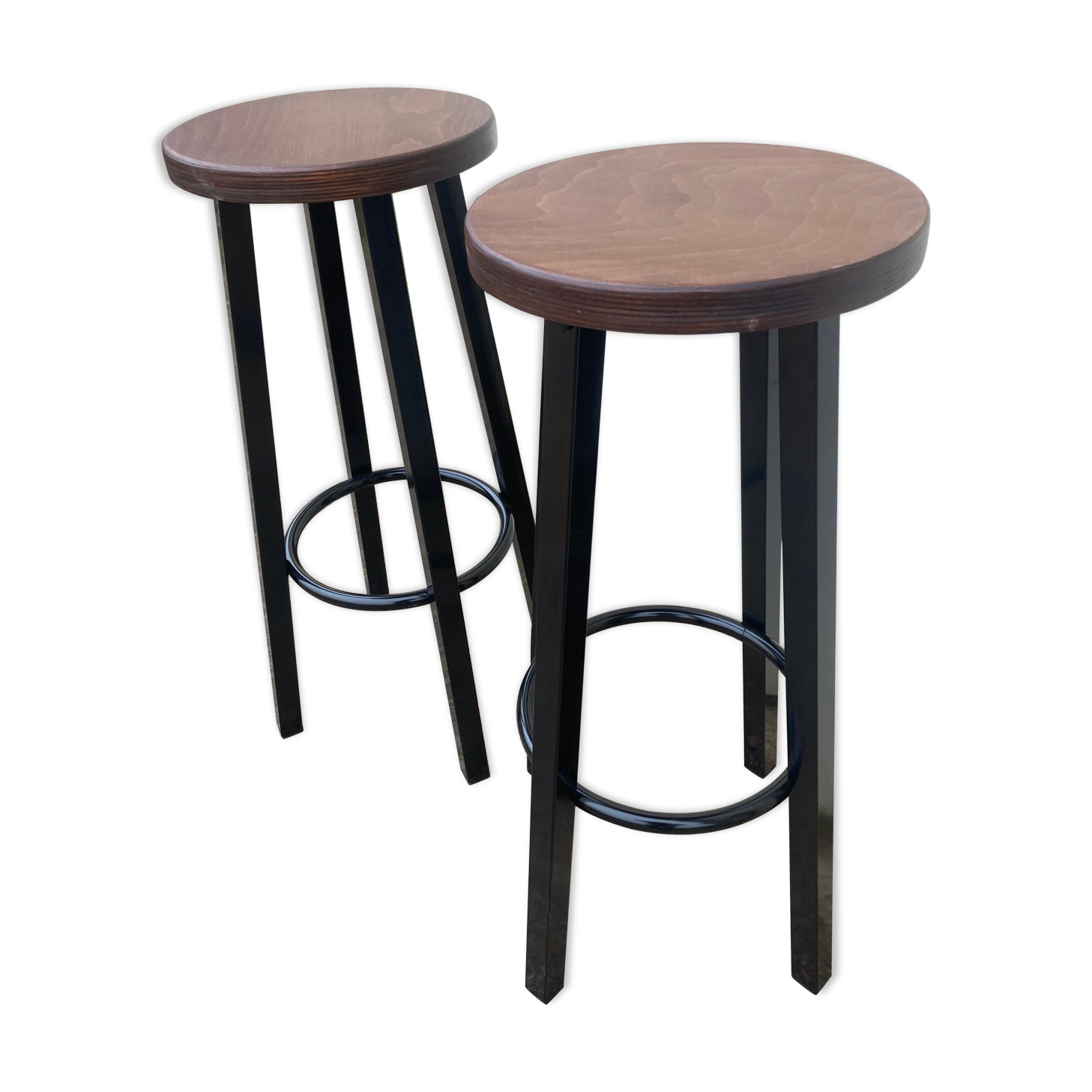 Pair of industrial stools
