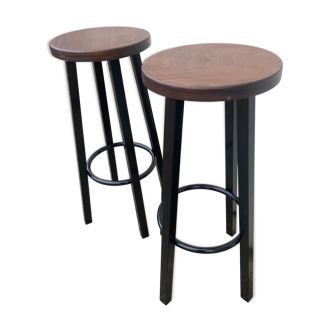 Pair of industrial stools
