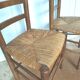 Set of four mulched vintage chairs
