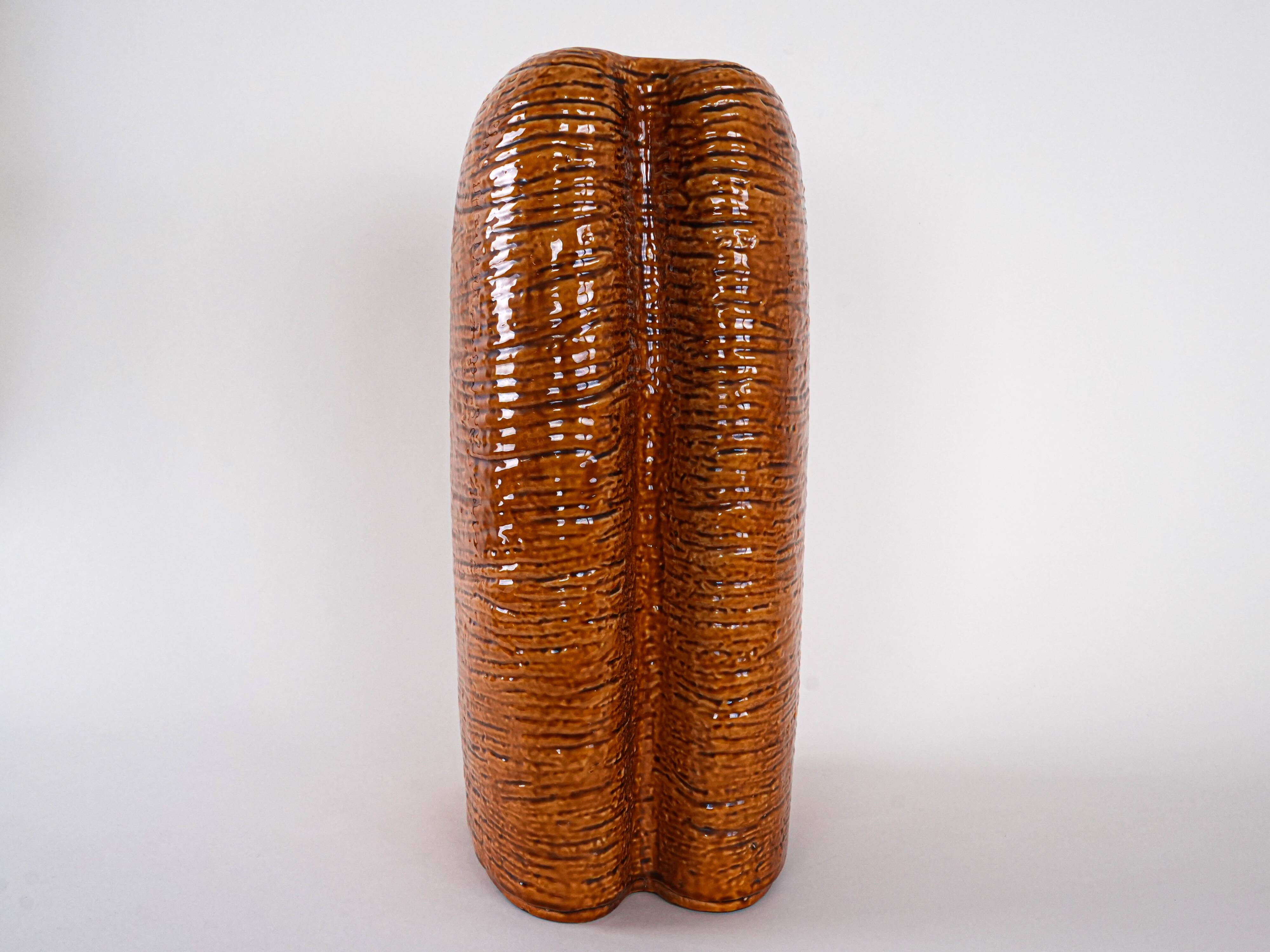 Stoneware vase, West Germany, 1970s, manufactured by Carstens Tönnieshof