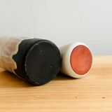 Duo of small ceramic vases