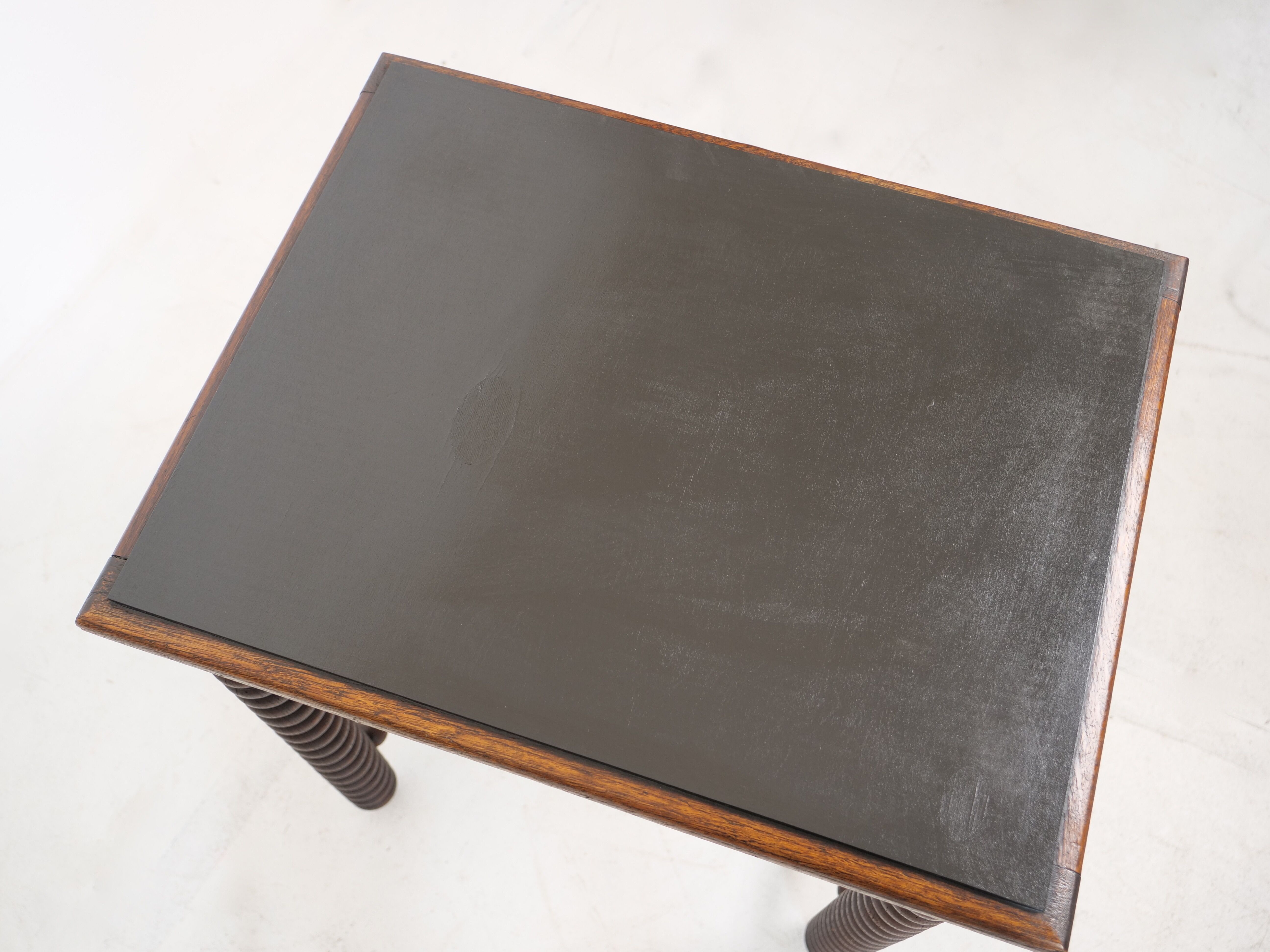Wooden table legs in coils