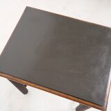 Wooden table legs in coils