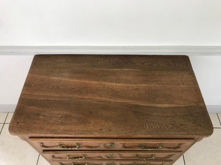 Louis XV chest of drawers in light oak 18th century