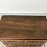 Commode Louis XV en chêne clair 18ème siècle