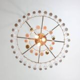 Mid-Century Italian Crystal Teardrop Chandelier, 1960s