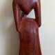 Sculpture sur bois maurice tavernier (1926 - 2018) homme assis 27,5 x 11,5 cm
