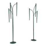 Pair of large vintage 1960s floor candlesticks