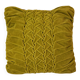 Moss green velvet cushion