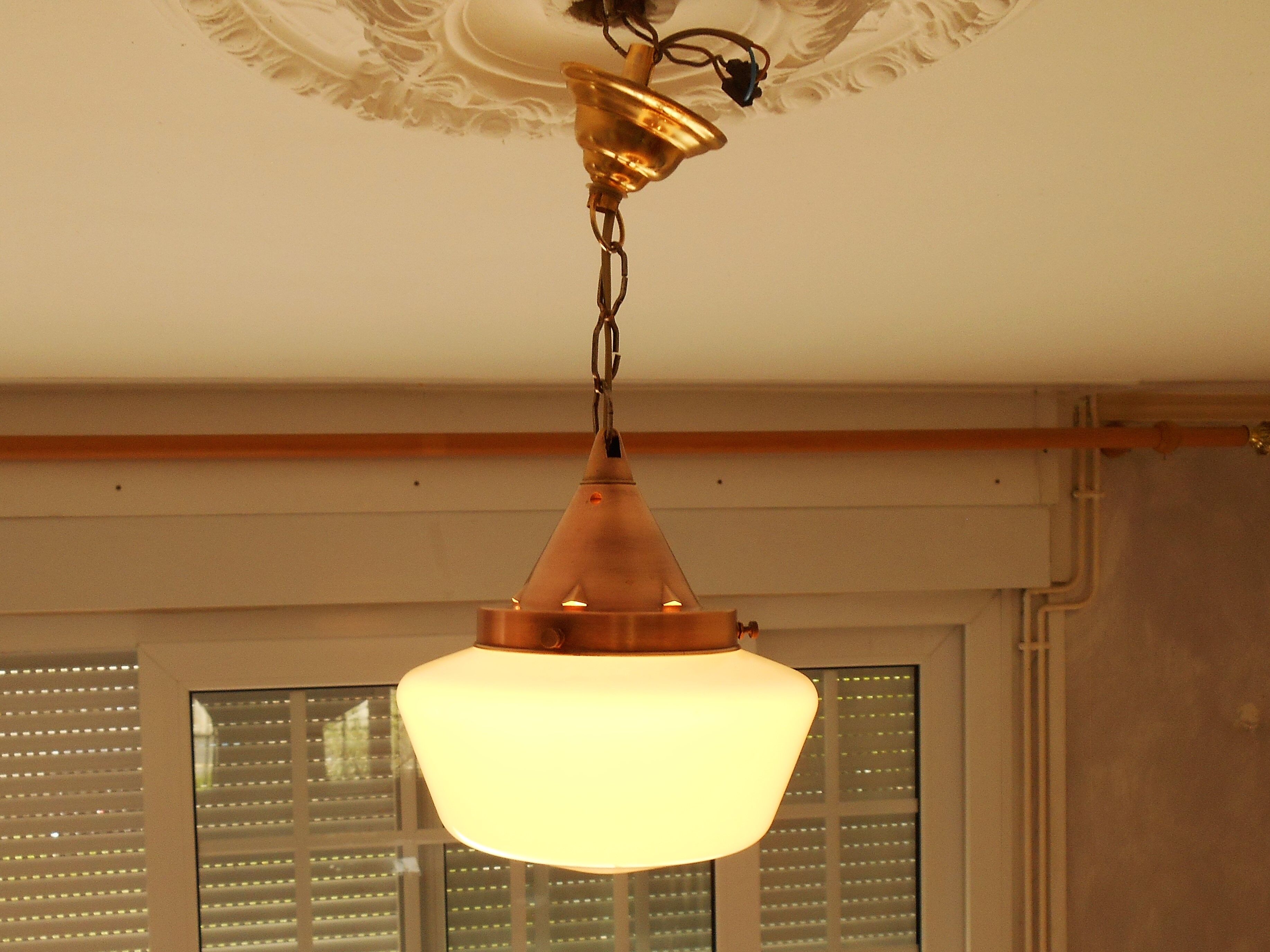 Hanging vintage opaline