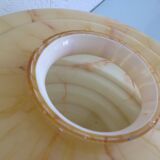 Vintage marbled glass globe ceiling light 50s 60s