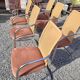 6 chairs in chrome metal effezeta Italy 70s
