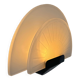 Vintage wall lamp "Diva" Ezio Didone for Arteluce, sandblasted glass and black metal, Italy 1970