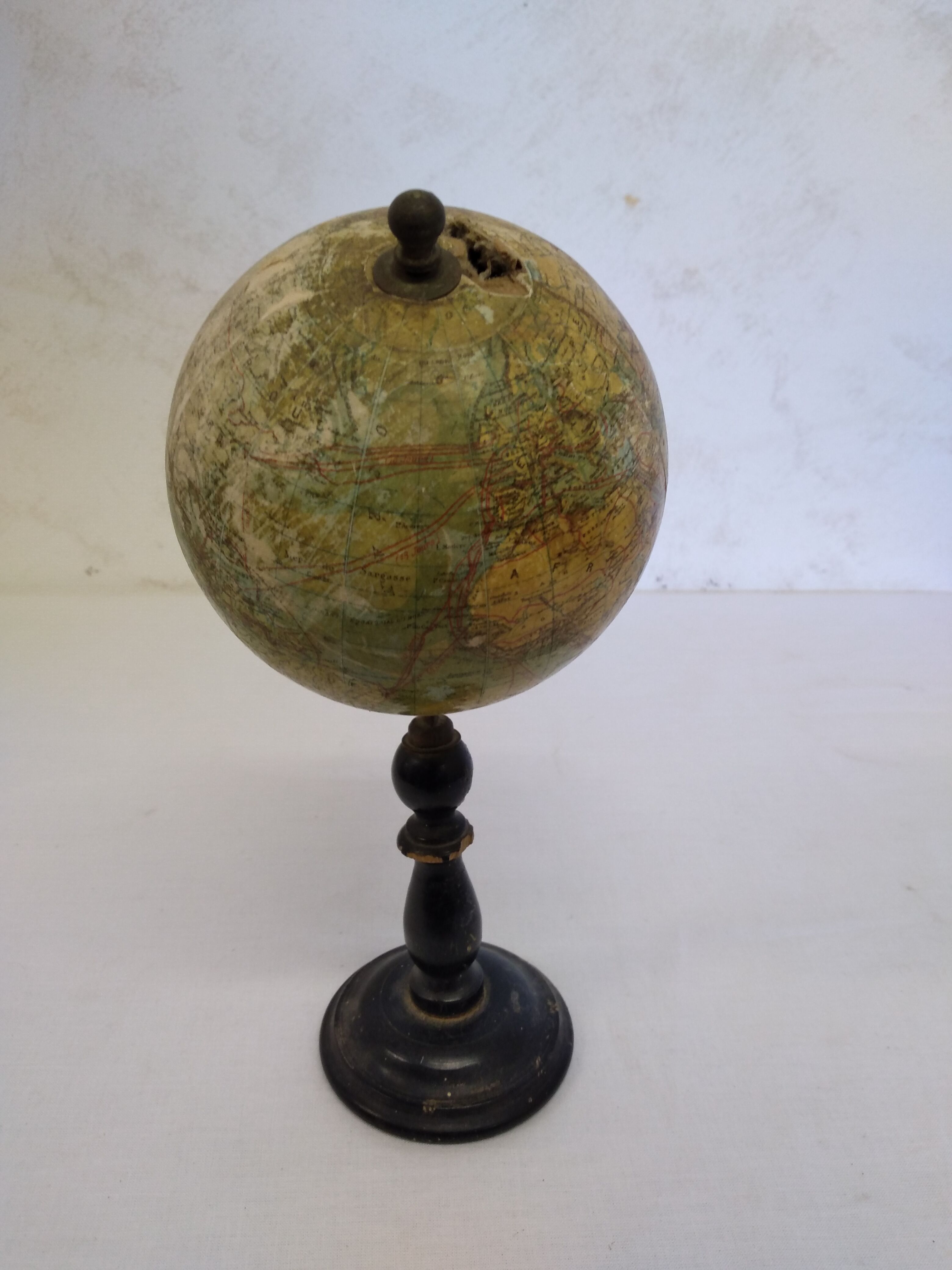 Ancient sphere terrestrial globe by r.barbot