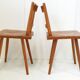 Suite de 3 chaises de Adolf Schneck 1940 vintage