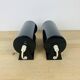 Pair of vintage black Ikea V413 roller wall lights