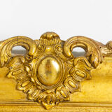 Regency style Trumeau in wood and gilded stucco, nineteenth century