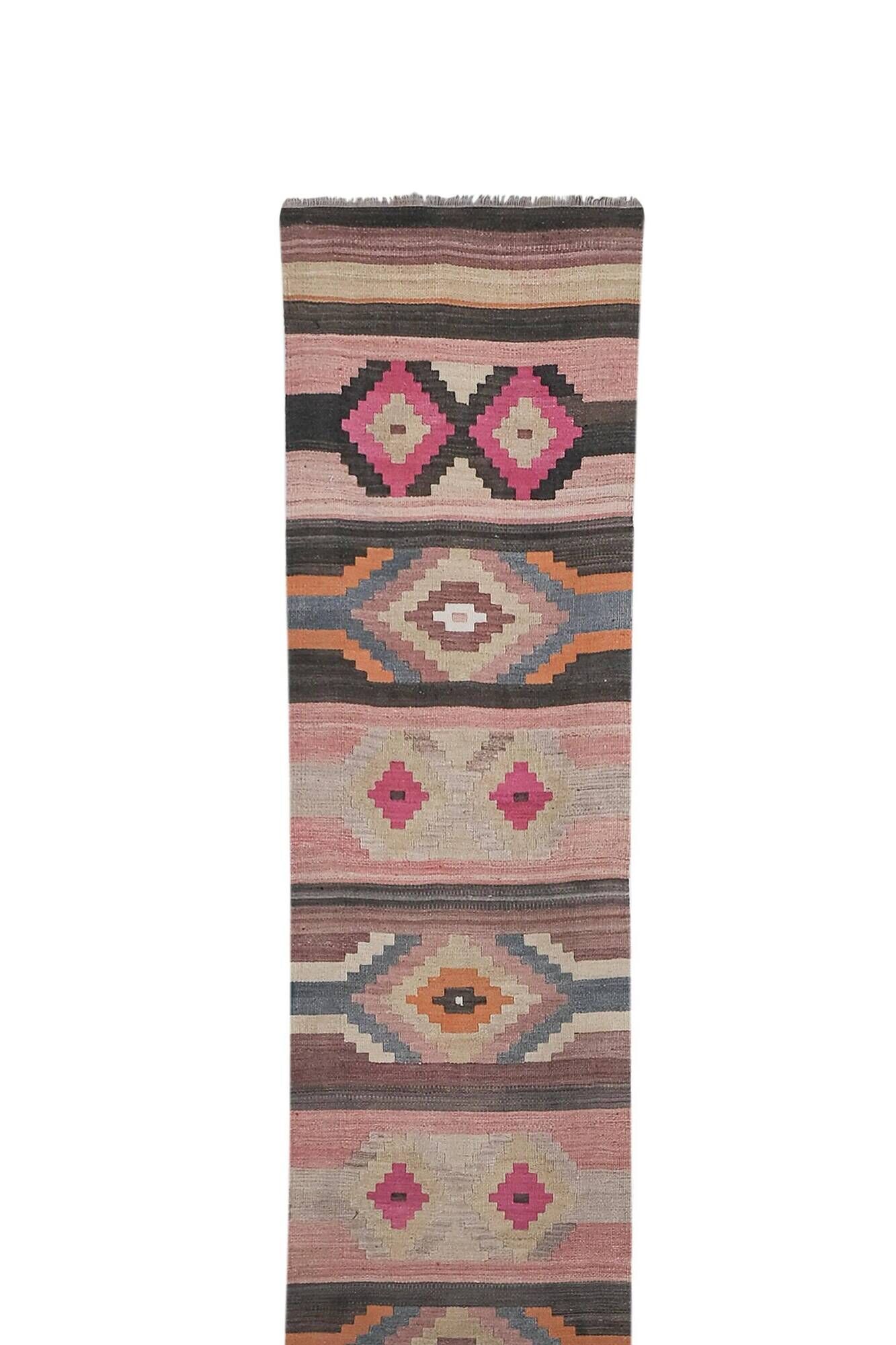 Vintage Turkish hallway rug 78x640 cm