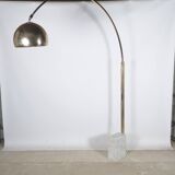 Lampadaire arc, pieds en marbre.