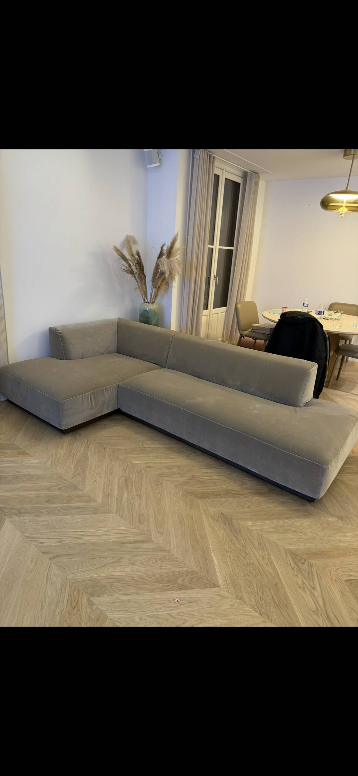 AMPM Jacopo Sofa Ash Beige Velvet