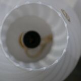 Pair of vintage mushroom table lamps - 1960s - swirled Murano glass - Italian design