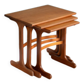 Retro Teak 1960s G Plan Mid Century Nest Of 3 Coffee Tables
