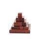 Wooden pyramid paperweight, 1970s