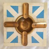 Ashtray made of camel bone and brass