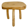 Solid wood tripod stool, 70s