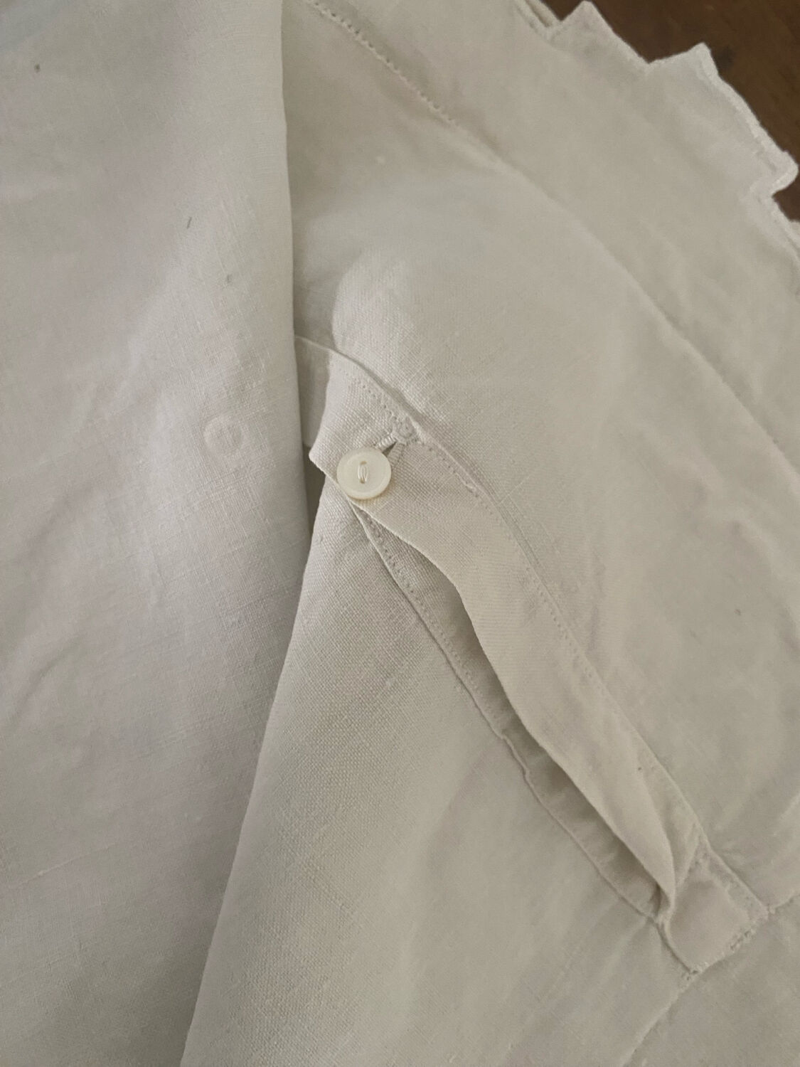 Embroidered openwork pillowcase, early 20th century.