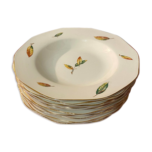 Assiettes Digoin et sarreguemines