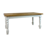 Ivory white base farmhouse table
