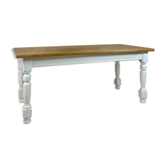 Ivory white base farmhouse table