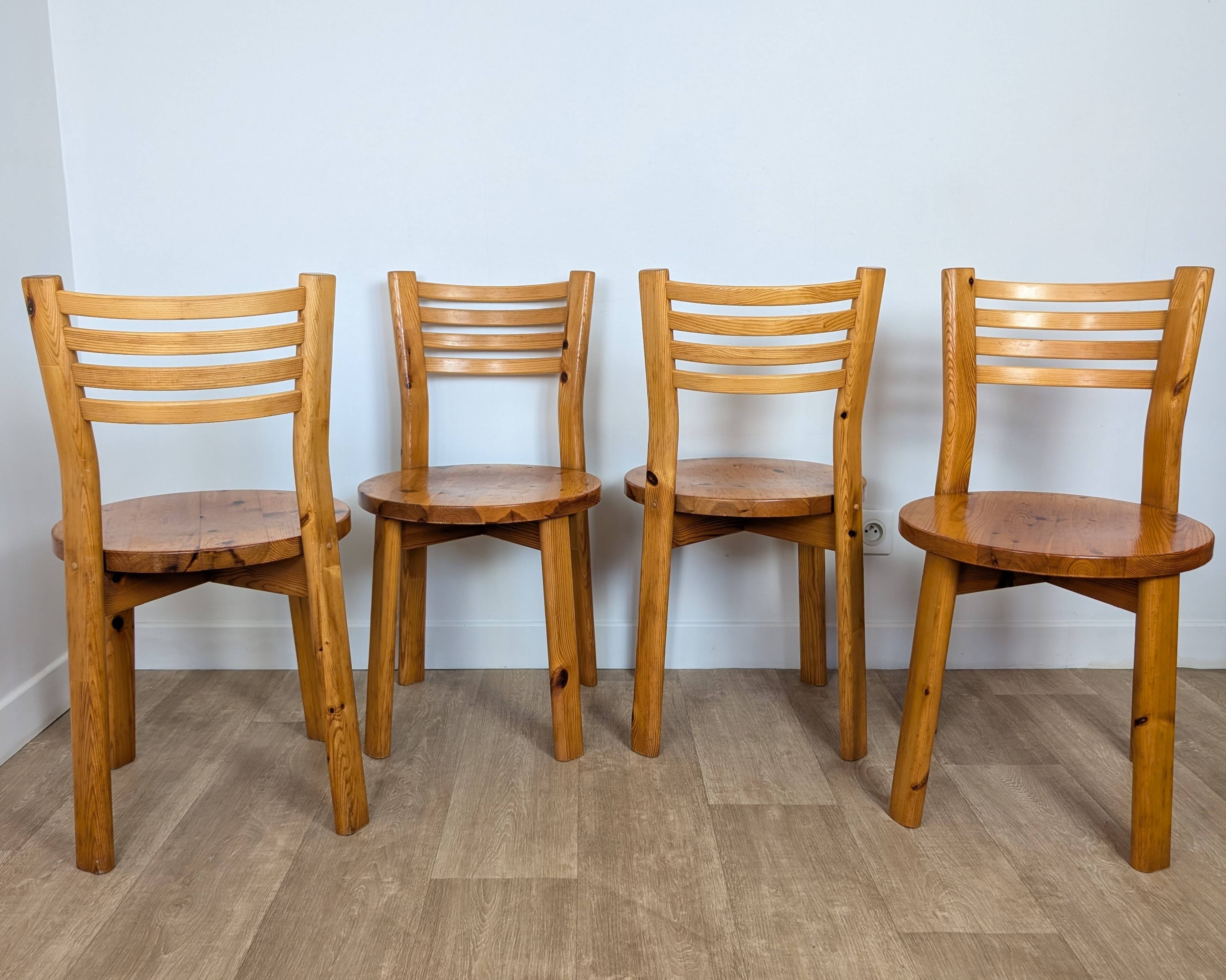 80s pine chairs